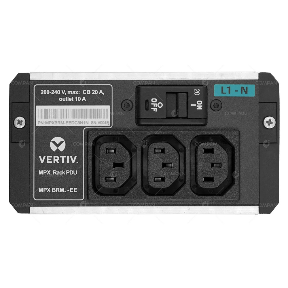 MPXBRM-EEDC3N1N  VERTIV VERTIV MPX BRM POWER DISTRIBUTION OUTPUT MODULE IEC-C13 L1 (2) 10A